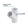 43845 - Yee sencilla de PVC 1', FOSET