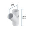 43845 - Yee sencilla de PVC 1', FOSET