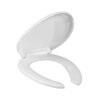 45851 - Asiento alargado para WC,cierre lento,abierto,blanco,ELEMENT