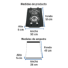 46249 - Parrilla gas empotrar 30 cm, 2 quemadores, vidrio, RIVIERA