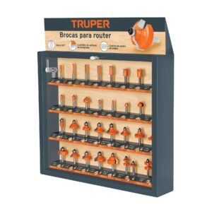 55218 - Exhibidor con 30 brocas para router, TRUPER